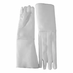 Uncoated knit glove for hand protection in high-heat environments up to 1000°F. Smooth white knit construction provides dexterity and comfort. Suitable for tasks involving thermal resistance such as handling hot parts or metalworking. Sold as a single pair.