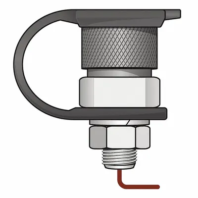 CHECKERS Warning Whip Mount: Metal, Quick Disconnect Mounting, 2 in Ht (MPN FSQD-BPT) - Fleet and Vehicle Maintenance