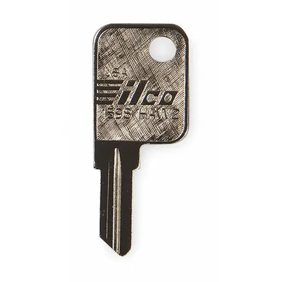 KABA ILCO Key Blank: Compatible with Hayworth Locks, Key ID # HAW2, 5 Pins, Brass - Office Furniture Key Blanks