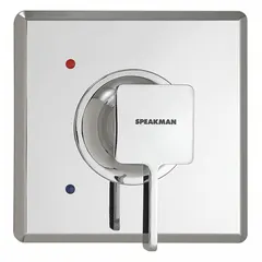 This tub and shower trim kit includes a square plastic trim plate with a polished chrome finish and one zinc handle. It is designed for use with the Moen 62370 valve. Suitable for updating or completing a bathtub or shower installation.