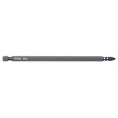 This #2 Phillips impact bit is made from S2 steel with a standard hex shank. It is impact rated for use with power tools in high-torque applications such as driving screws in metalworking, woodworking, and assembly. The bit is designed for both imperial and metric fasteners.