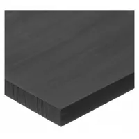 UHMW Polyethylene Bar: 0.125 in Thick, 0.75 in x 3 ft, Opaque, Black, 4,400 psi Tensile Strength (MPN PS-UHMW-ESD-49)