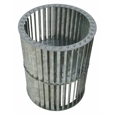 Dayton Blower Wheel: Backward-Curved, 7 in Dia, 8 7/8 in W, CCW Hub End, Steel Wheel - Dual-Inlet Forward-Curved Blower Wheels