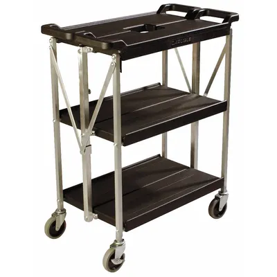 OEM Folding Cart: 350 lb Max Load Capacity - Open Plastic Carts