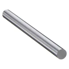 High-speed steel drill bit blank with a bright (uncoated) finish. Letter size U with a 0.3680-inch diameter and 5-inch overall length. Used in machining and toolroom operations to create custom-length drill bits or specialty tools by grinding to specific geometries.