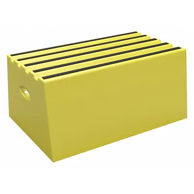 DPI ST18-14 Plastic Box Step Stool, 500 lb Capacity, 11.5 in Height, Yellow - Box Step Stools