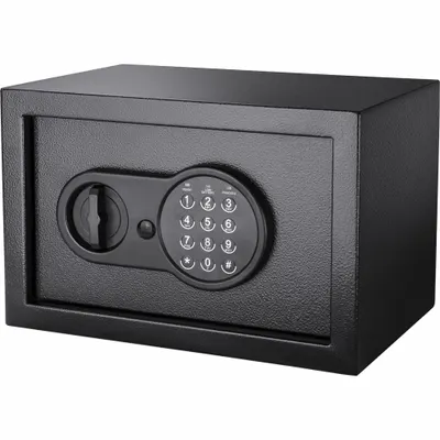 BARSKA Safe: Digital Combo Lock, 0.36 cu ft Capacity, Steel, 8 in H x 12 1/4 in W x 8 in D - Wall-Recessed Security Safes