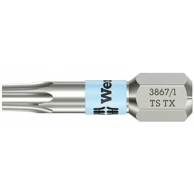 WERA Insert Bit: Insert Bit, T40 Bit Size, Imperial, Torx Head, TX 40x25 Bit Industry Size - Insert Torx Bits
