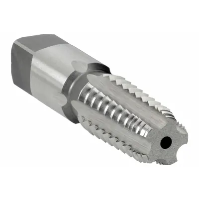 CHICAGO-LATROBE Pipe and Conduit Thread Tap: 1/8"-27 NPT, 5 Flute, Semi-Bottoming Chamfer (MPN 385737) - Interrupted-Thread Pipe Taps