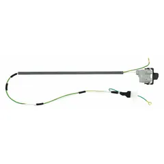 Lid switch assembly for washing machines and dryers. Detects lid closure to enable safe machine operation. Used as a replacement part for cycle initiation and safety interlock functionality.