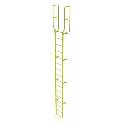 TRI-ARC Ladder,Walk-Thru Fixed,Steel,16-Rung: 19 ft Overall Ht, 28 in Overall Wd - Fixed Ladders