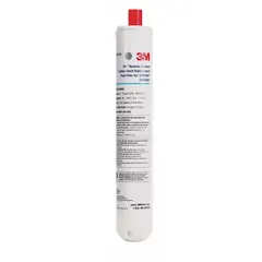 Carbon block filter for reverse osmosis systems, reducing cysts. Measures 13 3/4 in height by 4 3/8 in diameter. Suitable for point-of-use water filtration in residential or light commercial applications.