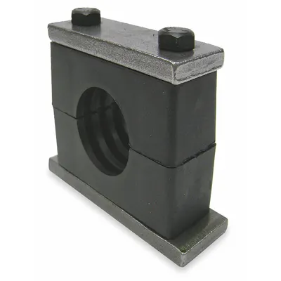 BEHRINGER PIPE SYSTEMS Vibration-Dampening Beta Clamp: Ribbed Bore, 304 Stainless Steel Clamp (MPN SHT72875-PP) - Vibration-Dampening Textured Core Beta Clamps