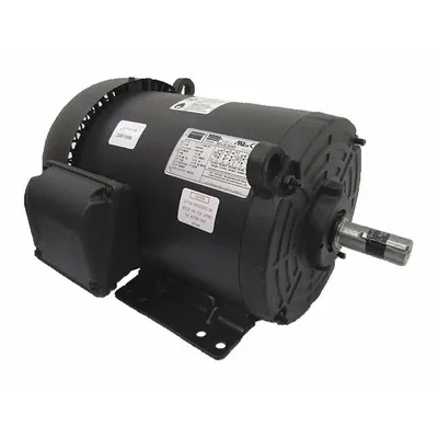 Dayton General Purpose Motor: Rigid Base Mount, Totally Enclosed Fan Cooled, 1 hp - Rigid Base 3-Phase General Purpose AC Motors