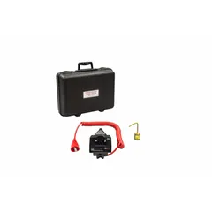 The HDE UCT-8 is a high-voltage fault tester for locating faults in underground cables. It features a maximum frequency measurement of 60 Hz and a CAT IV safety rating. This light-type tester is used by utility crews and industrial electricians to identify cable breaks or insulation failures in buried power and communication lines.