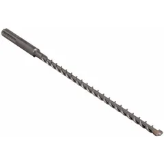 SDS-Max drill bit for concrete and masonry. 9/16 in diameter, 21 in overall length, 16 in max drilling depth. Used with rotary hammers for drilling in reinforced concrete, brick, and block.