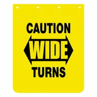 Mudflaps: Polymer, 30 in Ht, 24 in Wd, 11/64 in Thick, Yellow, 1 PR (MPN B2430YCPKGD)