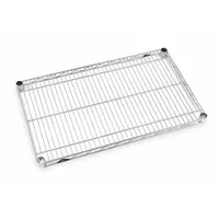 METRO Wire Shelf: 48 in x 18 in, 48 in Overall Wd, 5 Shelves, 1/4 in Lip Ht, NSF Approved