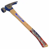Claw Hammer: Steel, Plain Grip, Wood Handle, 19 oz Head Wt, 17 in Overall Lg, 1 1/4 in Face Dia (MPN CF2HC)