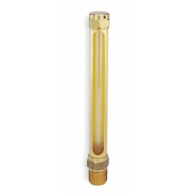 LDI INDUSTRIES Vented Oil Gauges: 4.48 in Body Ht, 2 3/4 in Sight Ht, 1/4" NPTF Male - Vented Oil Level Gauges
