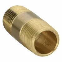 Pipe Nipple: Brass, 1/2 in Nominal Pipe Size, 2 in Overall Lg, 1,000 psi (MPN 215PNL-8-20)