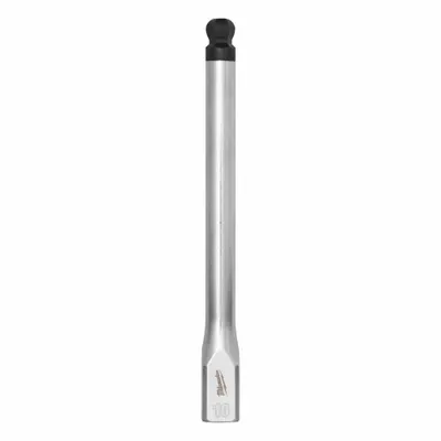 MILWAUKEE Bit Socket: 3/8 in Drive Size, Ball Hex Tip, 10 mm Tip Size, 6 in Overall Lg - Hex Bit Sockets