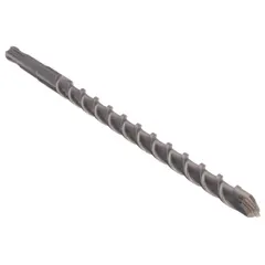 SDS-Plus drill bit for concrete and masonry. 1/2 in diameter with 10 in maximum drilling depth and 12 in overall length. Used with rotary hammer drills for anchor installation and drilling in reinforced concrete.