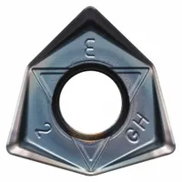 Trigon (W) indexable milling insert with 8 mm inscribed circle, 6 mm thickness, and 8 mm corner radius. Chipbreaker geometry ENGHPR1535 designed for low cutting forces and chip control in medium to heavy milling. Used for face milling, shoulder milling, and slotting of steel and cast iron on CNC and manual mills