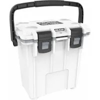 PELICAN Chest Cooler: Gray/White, 15 Cans, 20 qt Cooler Capacity, 5 day Ice Retention (MPN 20Q-1-WHTGRY)