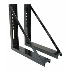 Steel mounting brackets in black finish, 18 inches long, sold as a 2-pack. Designed for securing truck boxes to vehicles, providing stable attachment points for underbody or side-mount configurations.