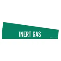 Pipe Marker: Inert Gas, Green, White, Fits 8 in and Larger Pipe O.D., 1 Pipe Markers, 5 PK (MPN 7164-1HV-PK)