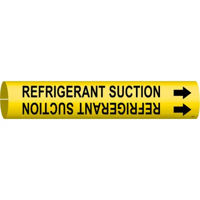 BRADY Refrigerant Suction Snap-On Pipe Marker - Refrigerant Suction Snap-On Pipe Markers