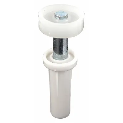 PRIME-LINE Guide: 2 1/2 in Lg, 3 3/4 in Wd, 30 lb Max Wt - Hanging Door Guides