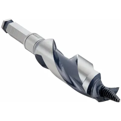 BOSCH Hybrid Drill Bit: 1 3/8 in Drill Bit Size, 7 1/2 in Overall Lg, Straight Shank - Hybrid Spur & Ship Auger Drill Bits