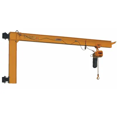 CALDWELL Jib Crane: Wall Mounted, 2,000 lb Load Capacity, 18 ft Overall Beam Lg - Wall-Mounted Jib Cranes