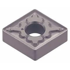 Diamond-shaped indexable turning insert with CNMG 432 geometry, TM chipbreaker, and AH120 grade. Used for precision machining of non-ferrous materials such as aluminum alloys and plastics in turning, facing, and boring operations.