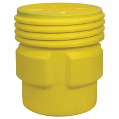This 65-gallon overpack drum is rotationally molded from high-density polyethylene (HDPE) with an open head and screw-on lid. It is unlined with no interior coating and carries UN ratings 1H2/X300/S for both solids and liquids. Designed for containing hazardous materials during storage, transport, or spill response, it is commonly used to overpack damaged or leaking drums.