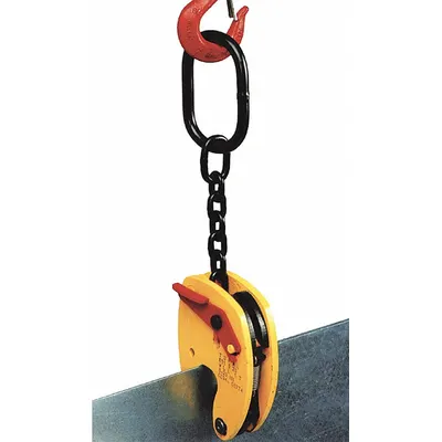 TRACTEL Plate Clamp: Plate Clamp, 2,205 lb Working Load Limit, Vertical & Horizontal - Plate-Lifting Clamps