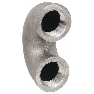 ANVIL Metal Pipe Bend: 1 in x 1 in, Threaded x Threaded, Class 150, 300 psi @ 150° F - Medium-Pressure Threaded Pipe Fittings