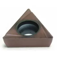 Triangle (T) indexable turning insert for general turning, facing, and profiling on lathes. Suitable for machining steel, stainless steel, and cast iron in automotive, aerospace, and general manufacturing applications