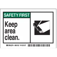 Label: Polyester, Adhesive Sign Mounting, 3 1/2 in x 5 in Nominal Sign Size, 0.01 in Thick, 5 PK (MPN 86193)