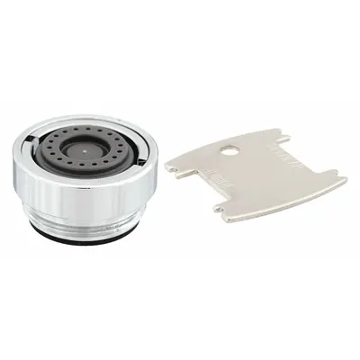 SLOAN Outlet: 0.5 gpm Flow Rate, Spray Flow Outlet, Chrome Finish, M24 Connection Size - Faucet Aerators & Outlets