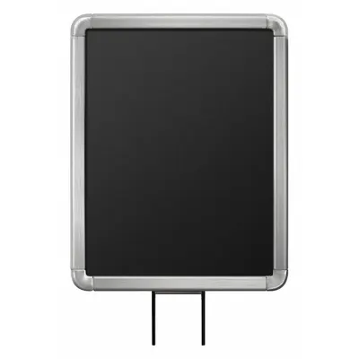 LAVI Sign Frame: Silver - Sign Frames for Post Tops