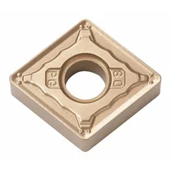 Diamond indexable turning insert for precision machining of non-ferrous materials, ceramics, and composites. Designed for high-speed finishing operations requiring superior wear resistance and surface quality. Suitable for turning and boring applications in general metalworking.