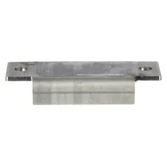 This encased block ceramic magnet features a 2-pole design and provides a maximum pull force of 15.5 lbf. With dimensions of 3 1/4 in length, 1 3/8 in width, and 0.563 in thickness, it is suited for holding, lifting, or positioning ferrous parts in industrial workholding, automation, and material handling applications.