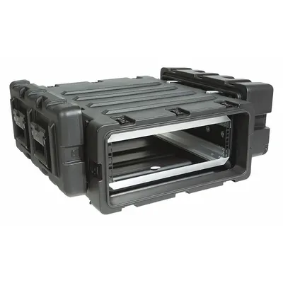 SKB Shock Rack Case: 19 in x 31 in x 8 3/4 in Inside, Black - Protective Rack-Mount Cases