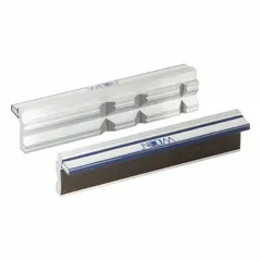 Aluminum magnetic vise jaw cap for 5 1/2 in vise jaw width. Fits any vise type. Protects delicate workpieces from marring during machining or assembly.