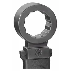 Interchangeable torque wrench head with 12-point box end configuration for 1-1/4 in fasteners. Drive size is 1-5/16 in. Used with compatible torque wrenches for precise fastening in assembly and maintenance tasks.