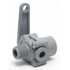APPROVED VENDOR 3/4 in PVC Full Port Ball Valve, FNPT x MNPT, Lever Handle