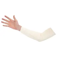 CONDOR Knit Sleeve: 200°F Temp - Max, Cotton, White, 17 in Sleeve Lg, Universal, Sleeve Sleeve